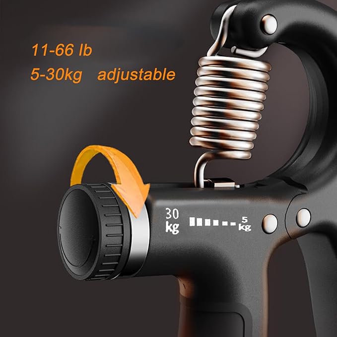 Strengthener Hand Grip 2 Pack Kid Boys Girls Teenager Strength Trainer Number Counter Forearm Finger Wrist Gripper Exerciser 5-30kg Adjustable Stretcher Squeezer Workout