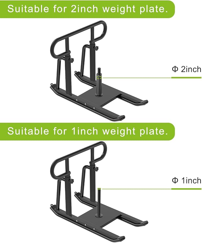 Kipika Weight Sled, Workout Sled, Fitness Strength Training Sled, Speed Training Sled for Athletic Exercise, Speed Improvement, Easily Through Obstacles, Suitable for 1" & 2" Weight Plate