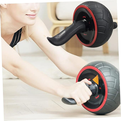 GANAZONO Rebound Abdominal Wheel Exercise Wheel Home Workout Training Equipment Rubber Ab Roller Knee Mat
