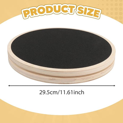 Colaxi Waist Twist Board Ab Twist Board Core Training Fitness Tool Wood for Home Gym Sturdy for Exercise for Strengthening Abdominal