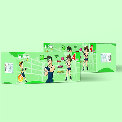 TEKXYZ® Reflex Ball Family Pack with Counter App | Online Community for Boxing Ball, Ideal for Coordination, Punching, Stress Relief, Home Workouts & Fitness | Stocking Stuffer Gift for All Ages