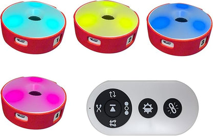 Sports Agility Light, Agility Training Light, USB Charging, Lasts 10 Hours, 10cm Height Sensing Distance, 4 Light Colors, 4 Modes, 270 Degree Viewable Angle Improve Reflex