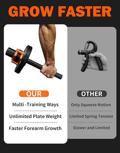 Fitarc Wrist Bar,Forearm Strengthener,Wrist Curl Bar,Grip Strength Trainer, Wrist Bar,Wrist Rotation Exerciser,Wrist Forearm Strengthener
