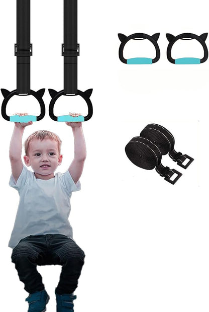 New Professional Gymnastic Rings,Both for Adults and Kids,Support 550 LBS,Home Fitness Equipment,Indoor and Outdoor Pull-up Bar for Stretching and Height Increase,with Adjustable Straps