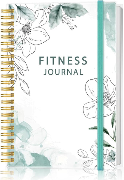 Fitness Journal for Women & Men - A5 Workout Journal/Planner Daily Exercise Log Book to Weight Loss, Gym, Muscle Gain, Bodybuilding Progress - Daily Personal Health & Wellness Tracker, Spiral-Bound,