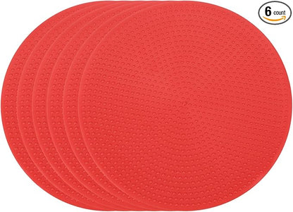 PATIKIL Spot Markers, Non-Slip Floor Dots Agility Markers Flat Field Cones Poly Dot