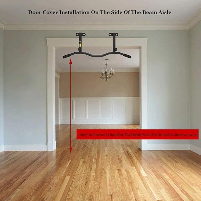 Wall Mounted Pull Up Horizontal Bar Multi-Functional Chin Home Gym Workout Pull-up Device Frame Fitness Equipment