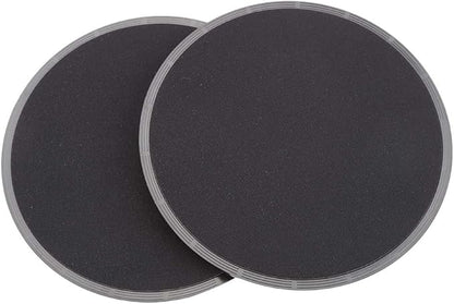 plplaaoo Fitness Gliding Discs 2pcs Exercise Sliding Core Slider Full Body Workout Equipment for Home Gym Training Black 7 Inch