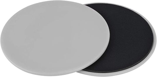 2pcs Discs Slider, Fitness Disc Slides Exercise Sliding Plate Sliding Discs Fitness Core Slider Workout for Gym, Home, Yoga, Pilates(Grey)
