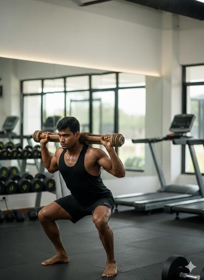 HIH Enterprises - Sheesham Wooden Sumthola Mugdar (Indian Clubs) – Indian Fitness Equipment for Home Gym & Outdoor Training Biceps & Shoulder Strength