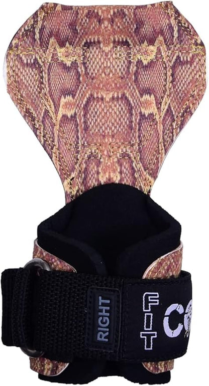 Cobra Grips PRO Weight Lifting Gloves Heavy Duty Straps Alternative with Power Lifting Hooks Padded Wrist Support for Deadlifts & Bodybuilding