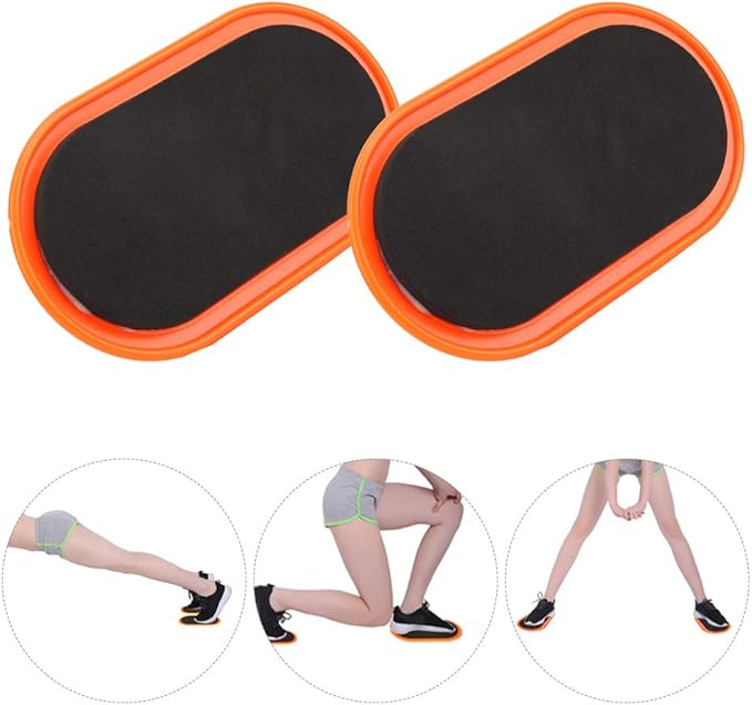 Core Sliders for Abs & Full Body Workout | 2 - Pack EVA & ABS Slide Discs | Home Exercise Equipment for Hard & Soft Floors | Includes Storage Covers