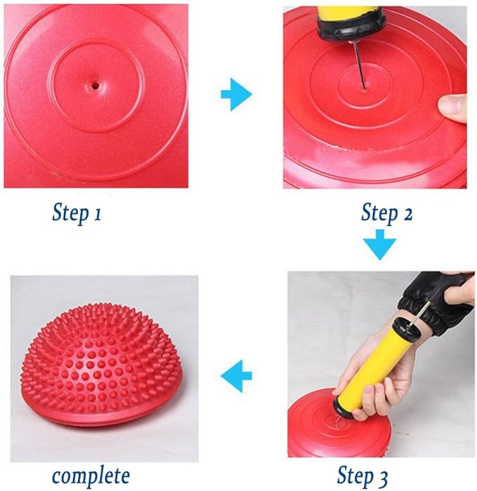 Hedgehog Balance Pods, Foot Massage Half Ball Balance Pods Spiky for Kids Adults Sports, Foot Massage, Stability Training