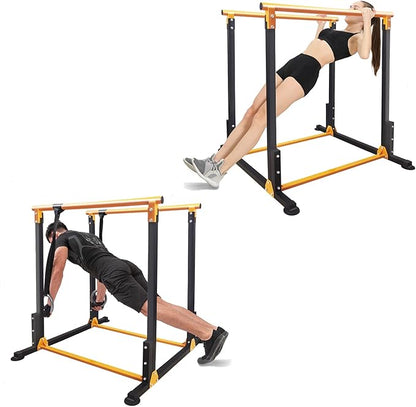 Multi-Function Dip Stands Home Gym Parallel Bars Workout Dip Station Strength Training Fitness