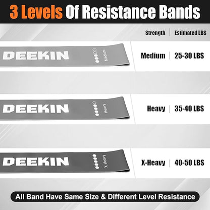 DEEKIN 20 Pcs Resistance Bands Bulk Loop Resistance Exercise Bands for Working Out Stretch Yoga Starter Set Elastic Exercise Fitness Band Equipment for Home Fitness, Gym, Yoga