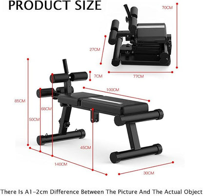 Dumbbell Bench/Weightlifting Bench,Home Sit-up Fitness Equipment,Adjustable/Foldable Weight Bench,400kg Load Capacity for Home Gym