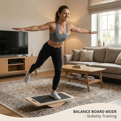 Slant Board for Calf Stretching, Calf Stretch and Mobility Board, Portable Adjustable Wooden Slant Board for Squats Exercise Balance Training and Physical Therapy