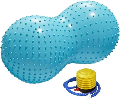 Groundnut Shape Exercise Ball, Balance Training Tool, Work Out Ball with Pump, Pregnancy Fitness Accessory, Versatile Kids Supply Inside Houses and Steady Office Tool for Women
