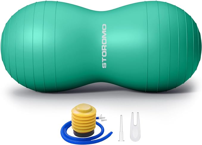 Anti-Burst Peanut Ball,Kids Active Wiggle Seat,for Labor, Therapy, Kids with ADHD – Eco-Friendly Birth Ball for Pregnancy, Physical Therapy & Exercise– with Pump