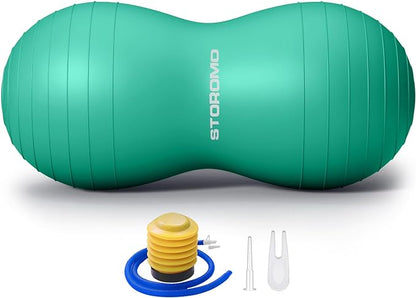Anti-Burst Peanut Ball,Kids Active Wiggle Seat,for Labor, Therapy, Kids with ADHD – Eco-Friendly Birth Ball for Pregnancy, Physical Therapy & Exercise– with Pump