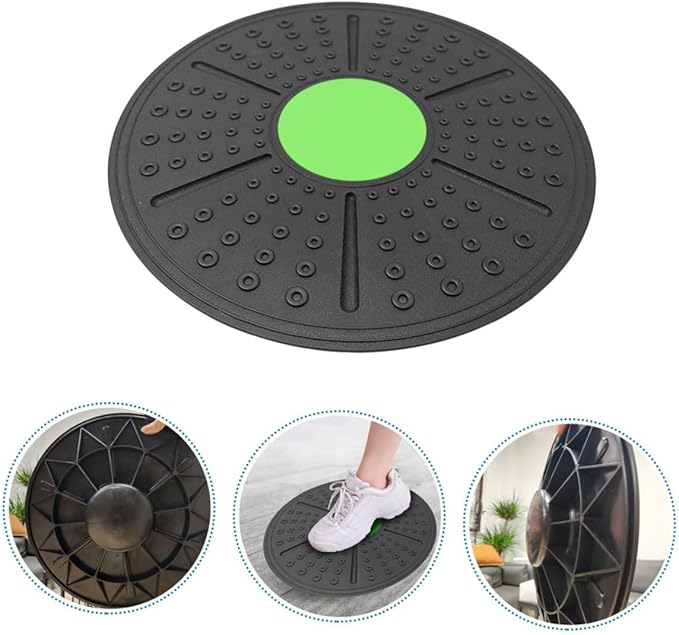 Alipis Fitness Training Balance Board for Core Stability and Posture Improvement PP Material Yoga and Pilates Exercise Accessory with Anti-slip Massage Surface for Home Gym