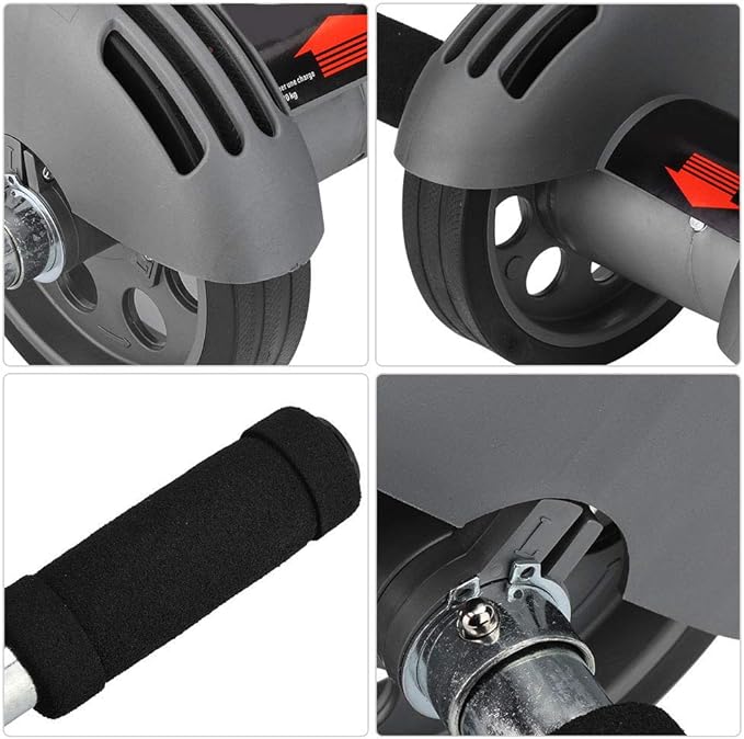Ab Roller Wheel, Ab Roller Wheel for Core Workout, for Abdominal Workout for Men and Women, Ab Double Roller Workout System Abdominal Muscle Exerciser, Home Gym Equipment