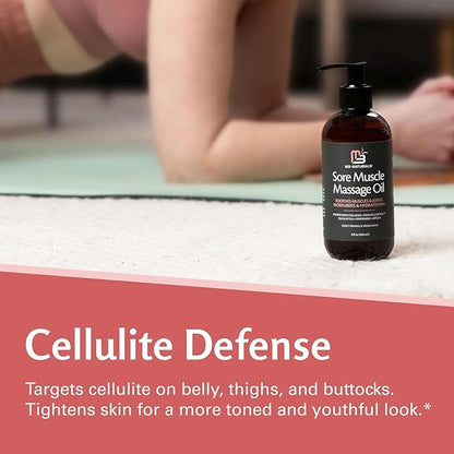 Arnica Sore Muscle Massage Oil for Massage Therapy - with Collagen Stem Cells Arnica and Menthol - Multipurpose Instant Absorption Full Body Massage Oil by M3 (Pack of 2)