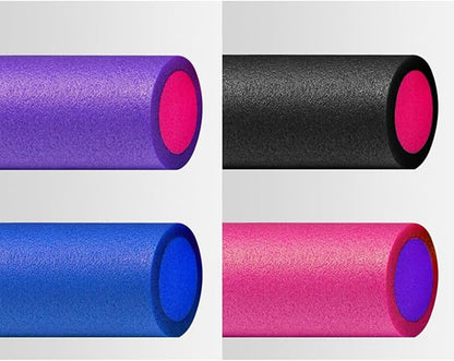 GALPADA Yoga Roller Epe Solid Foam Massage Stick 30x15cm Navy Deep Tissue Fitness Roller for Muscle and Pilates Balance Training