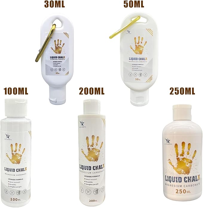 Liquid Gym Chalk Sweat Strong Grip Quick Drying Hand Grip Chalk for Gymnastics, Rock Climbing, Powerlifting Liquid Magnesiums Powder