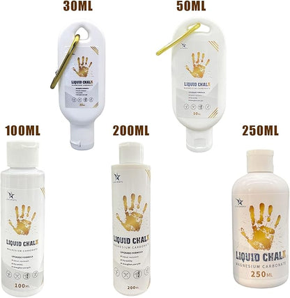 Liquid Gym Chalk Sweat Strong Grip Quick Drying Hand Grip Chalk for Gymnastics, Rock Climbing, Powerlifting Liquid Magnesiums Powder