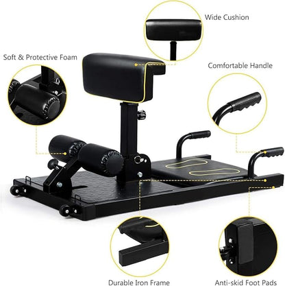 Multi-Functional Home Gym Machine with Adjustable Height and Cushion, Sissy Squat, Push-ups, Sit-ups, Rope Exercises, and More - Enhance Your Fitness with Our 8-in-1 Workout Solution