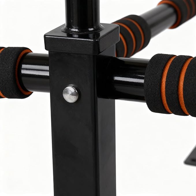 Wall Pull Up Bar, Sturdy Dip Rack Workout Equipment, Heavy Duty Wall Mounted Chin Up Station for Strength Training Home Gym Indoor Fitness Bodyweight Exercise Muscle Building for Men and Women