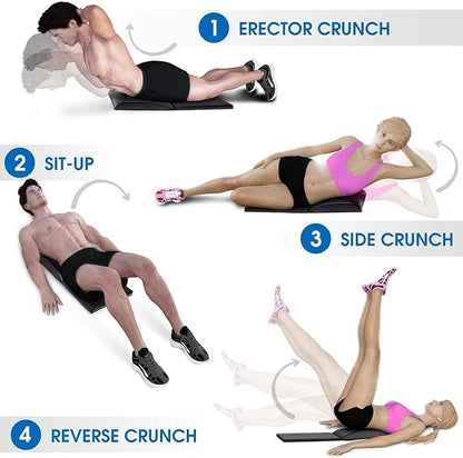 Yes4All Abdominal Exercise Pads, Foldable Ab Workout Equipment for Home Gym Core Training & Back Stretching, Sit Up Mat for Floor Exercises