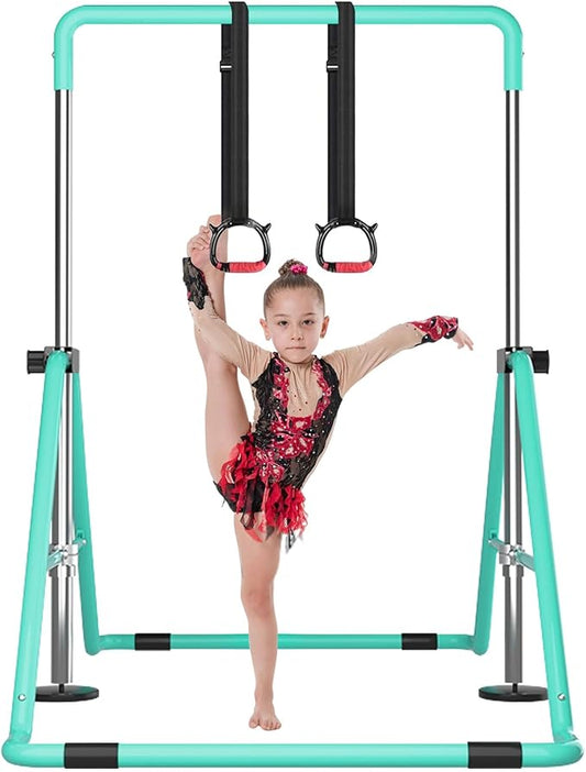 Kids Gymnastics Bar Gymnastic Equipment for Home Adjustable Height Gymnastic Training Bar Gymnastic Stuff for 3-7 Years Old Girls