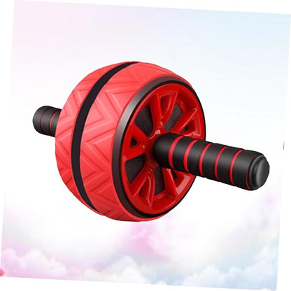 VICASKY Ab Roller Wheel Fitness Abdominal Trainer with Core Strengthening Exercise Roller for Home Workout Red Suitable for Men and Women