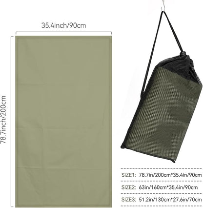 Microfibre Towel Extra Large for Beach, Travel, Swimming, Bath– Quick Dry, Ultra Compact, Sand Free, Lightweight & Super Absorbent(Army Green,78x35 in)