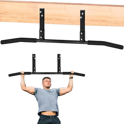 ATENTO Pull Up Bar, Chin Up Bars Ceiling Mount, Workout for Home Gym, Beam, Crossfit - Heavy-Duty, Foam Grip, Easy installation