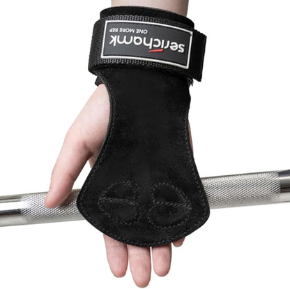 Wrist Straps for Weightlifting with Wrist Wraps,Leather Weight Lifting Wrist Wraps Grip Assistance Deadlift Straps Workout Gym Straps for Men and Women