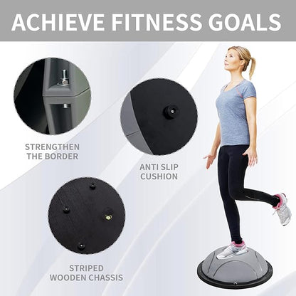 Half yoga ball, stable ball for fitness, core stability training for family fitness exercise, skid equipment for training， exercise equipment
