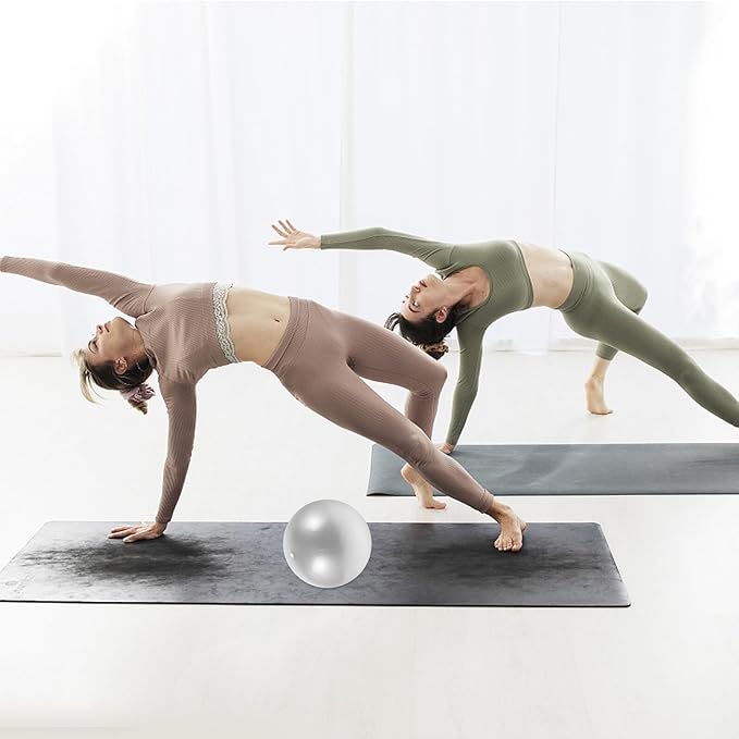 2pcs Mini Pilates Ball 25cm – Thickened Anti-Burst Small Exercise Stability Ball for Core Strength, Balance Training, and Home Yoga Workout