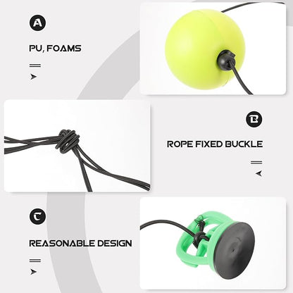 VICASKY Hanging Speed Boxing Ball with Suction Cup 90mm Green Reflex Training Punching Bag Reaction Boxing Speedball and Coordination Training