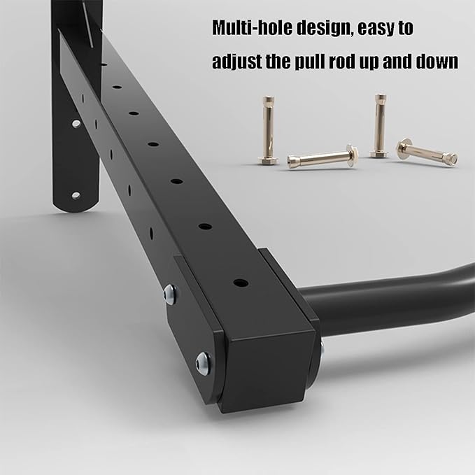 Pull Up Bar Wall-Mounted Pull-Up Bar, Home Gym Fitness Equipment, Adjustable Height Horizontal Bar (98X42Cm)