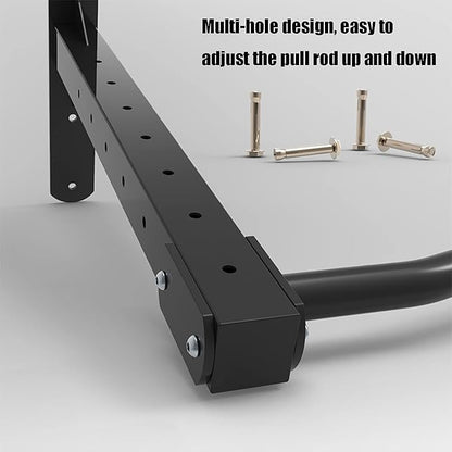 Pull Up Bar Wall-Mounted Pull-Up Bar, Home Gym Fitness Equipment, Adjustable Height Horizontal Bar,98x42cm