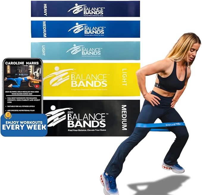 Full Body Resistance Bands for Home Workouts & Strength Training – Loop & Stretch Bands for Muscle, Mobility, Rehab & Travel Fitness