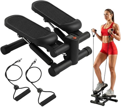 Compact Stepper Machine for Indoor Cardio & Leg Workout | Small Portable Step Exercise Equipment for at-Home Fitness | Quiet & Stable Fitness Stepper | Mini Stair Stepper for Home by ENERGI CORE