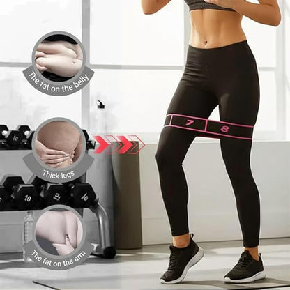 Numbered Resistance Band for Seniors,Fitness Resistance Band for Stretching and Yoga,8 Section Number Elastic Stretch Strap,with Hand Grippers,for Glutes Legs Training,for Women Men