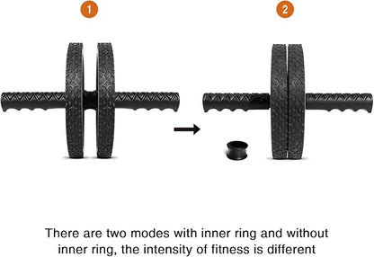 BLUERISE Ab Roller Wheel 2 Types Ab Roller No Noise Ab Wheel Easy to Assemble Home Workout Equipment Portable Abs Workout Equipment for Home