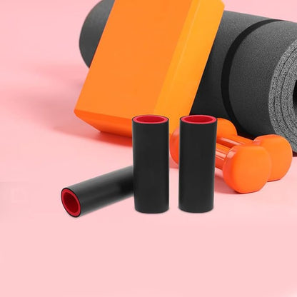 3pcs Anti-Slip Barbell Sleeve Foam Cover, Indoor Pull-Up Bar Protector with Dual-Color Foam Padding, Gym Barbell Pad for Doorway Pull-Up and Squat Training at Home