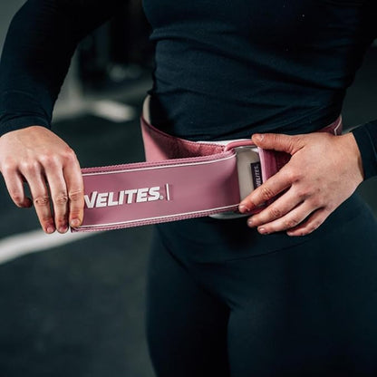 Velites - Weightlifting Lumbar Support Belt - Official of the Royal Spanish Weightlifting Federation - Extra-adherent Velcro - For Deadlifts, Squats, Snatches and Cleans