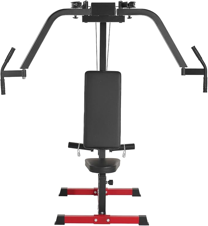 VEVOR Chest Press Machine, Bench Press Set, Adjustable Flat Incline Bench with Independent Converging Arms, Upper Chest Equipment, Fitness Home Gym Equipment Chest